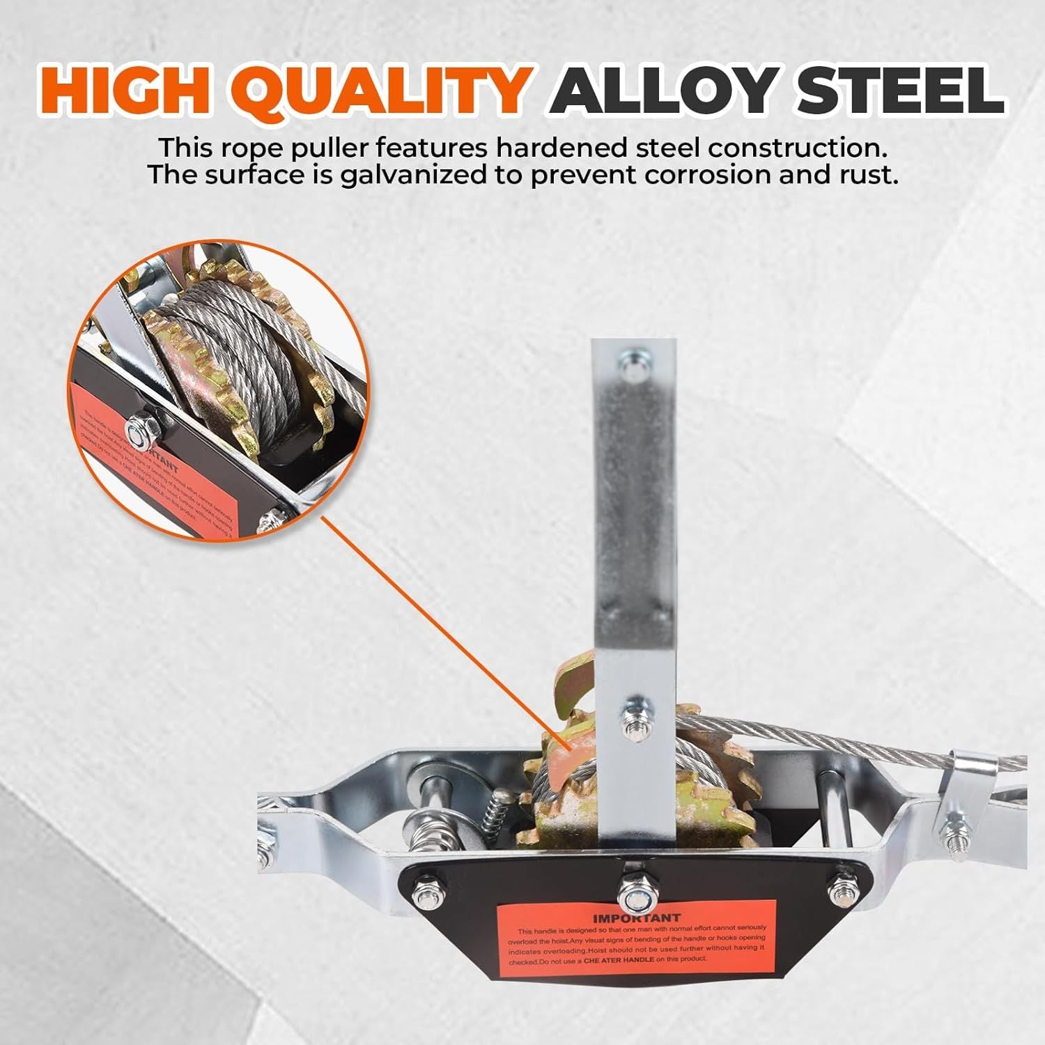 Dual-Gear Manual Cable Puller