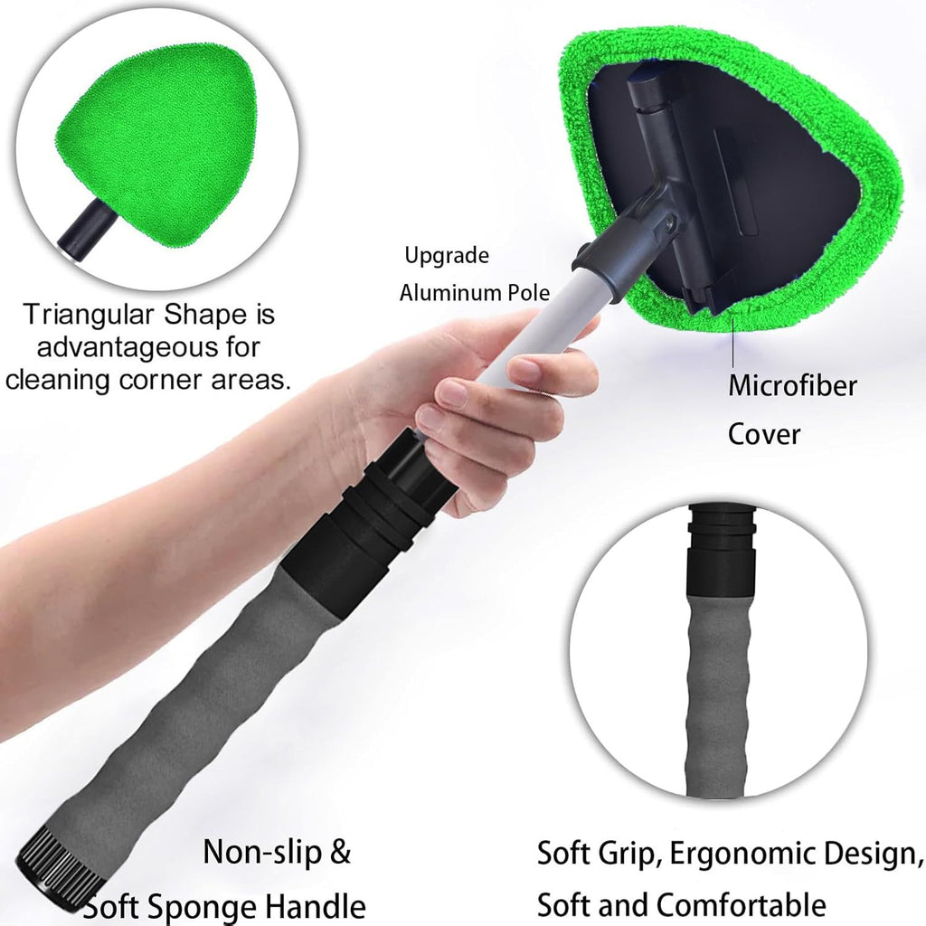 Extendable Interior Windshield Cleaning Tool