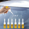 DIY Windshield Crack Repair Kit with Precision Bridge and UV Light - 6pcs