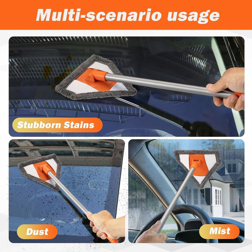 Triangular Windshield and Window Cleaning Tool
