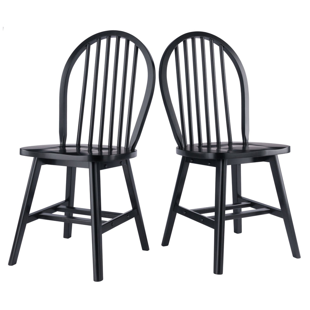 Classic Black Windsor Chair Set