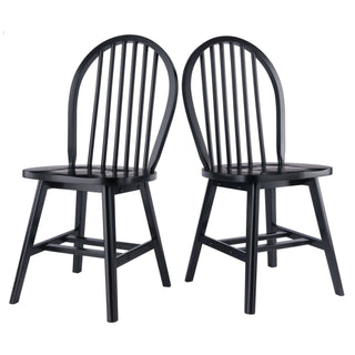 Classic Black Windsor Chair Set