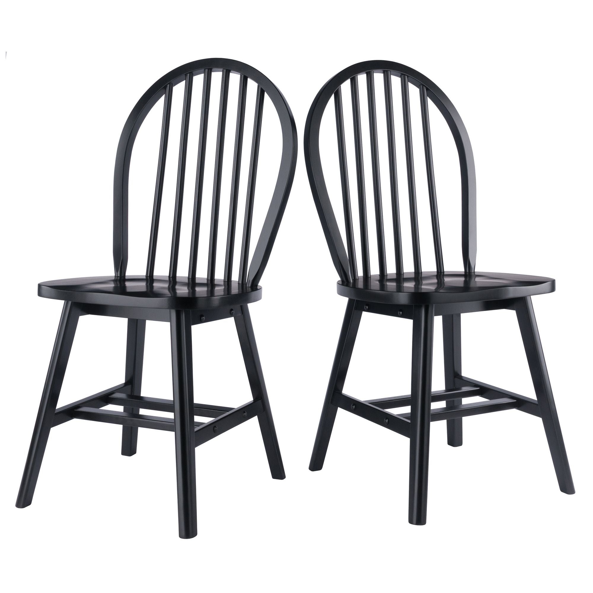 Classic Black Windsor Chair Set