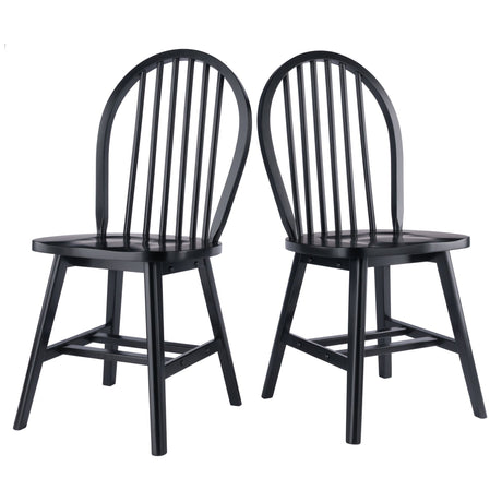 Classic Black Windsor Chair Set