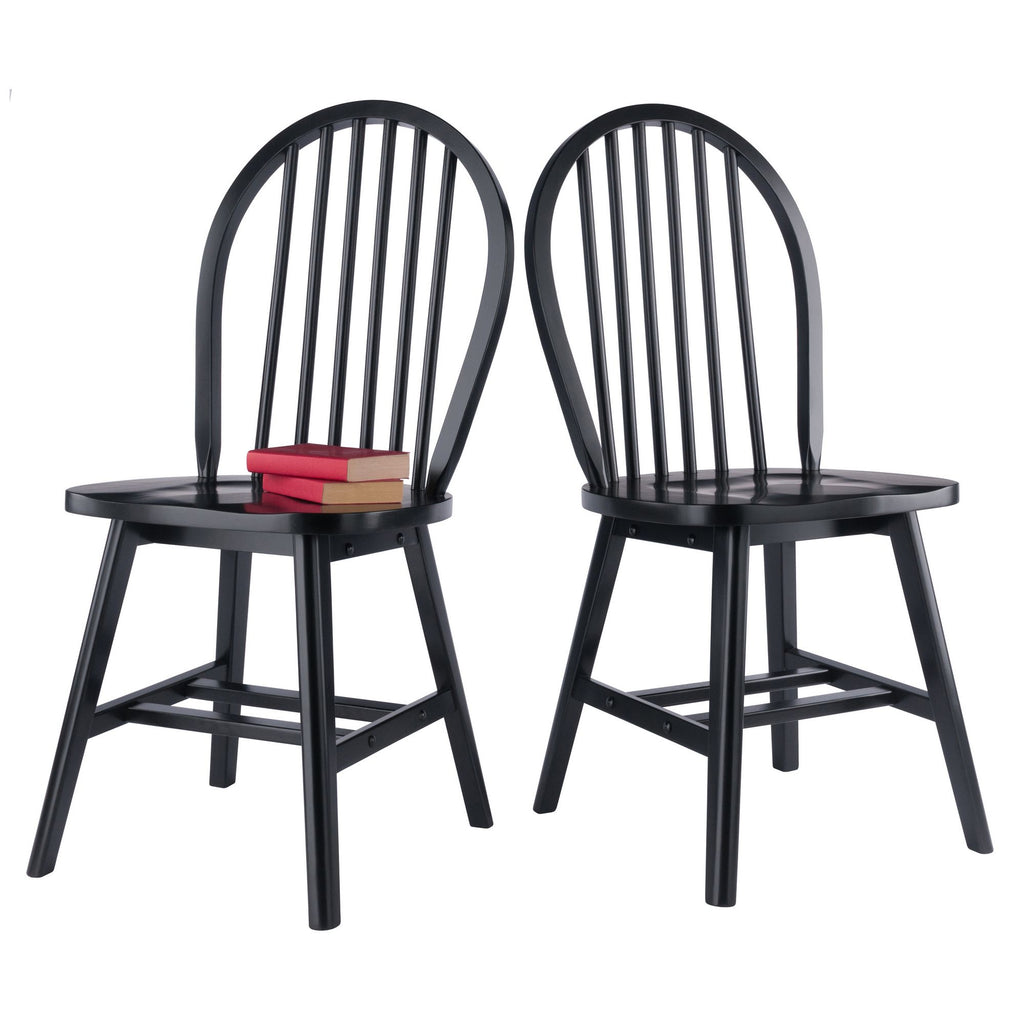 Classic Black Windsor Chair Set
