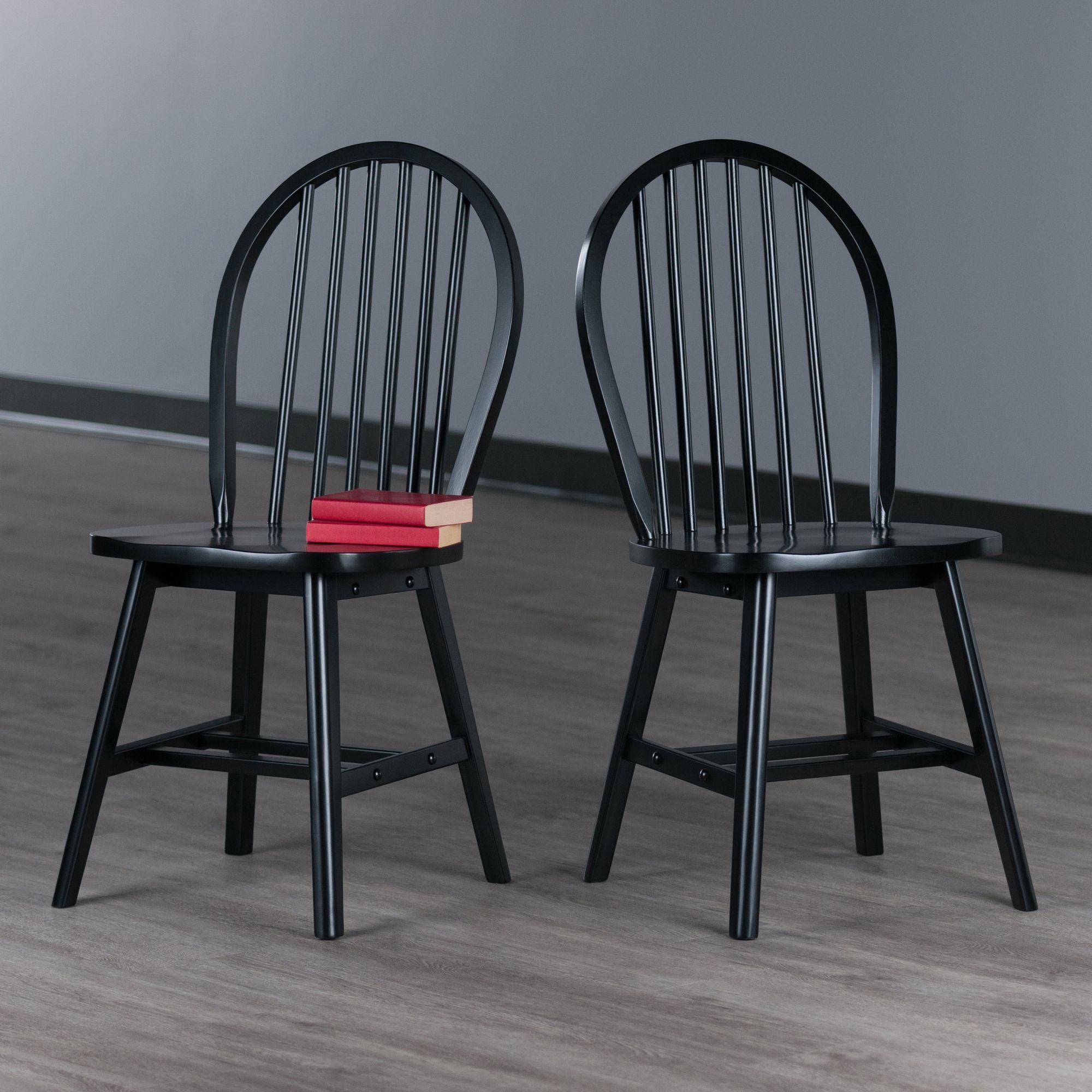 Classic Black Windsor Chair Set