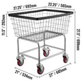 Versatile Wire Laundry Cart for Home and Commercial Use