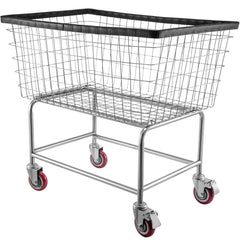 Wire Laundry Cart with Removable Basket and Wheels