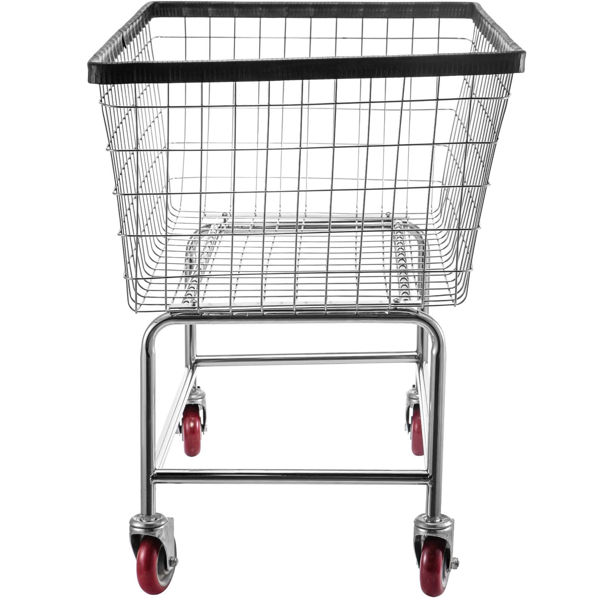 Wire Laundry Cart with Removable Basket and Wheels