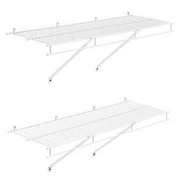 Flexible Wall-Mounted Wire Shelf Kit