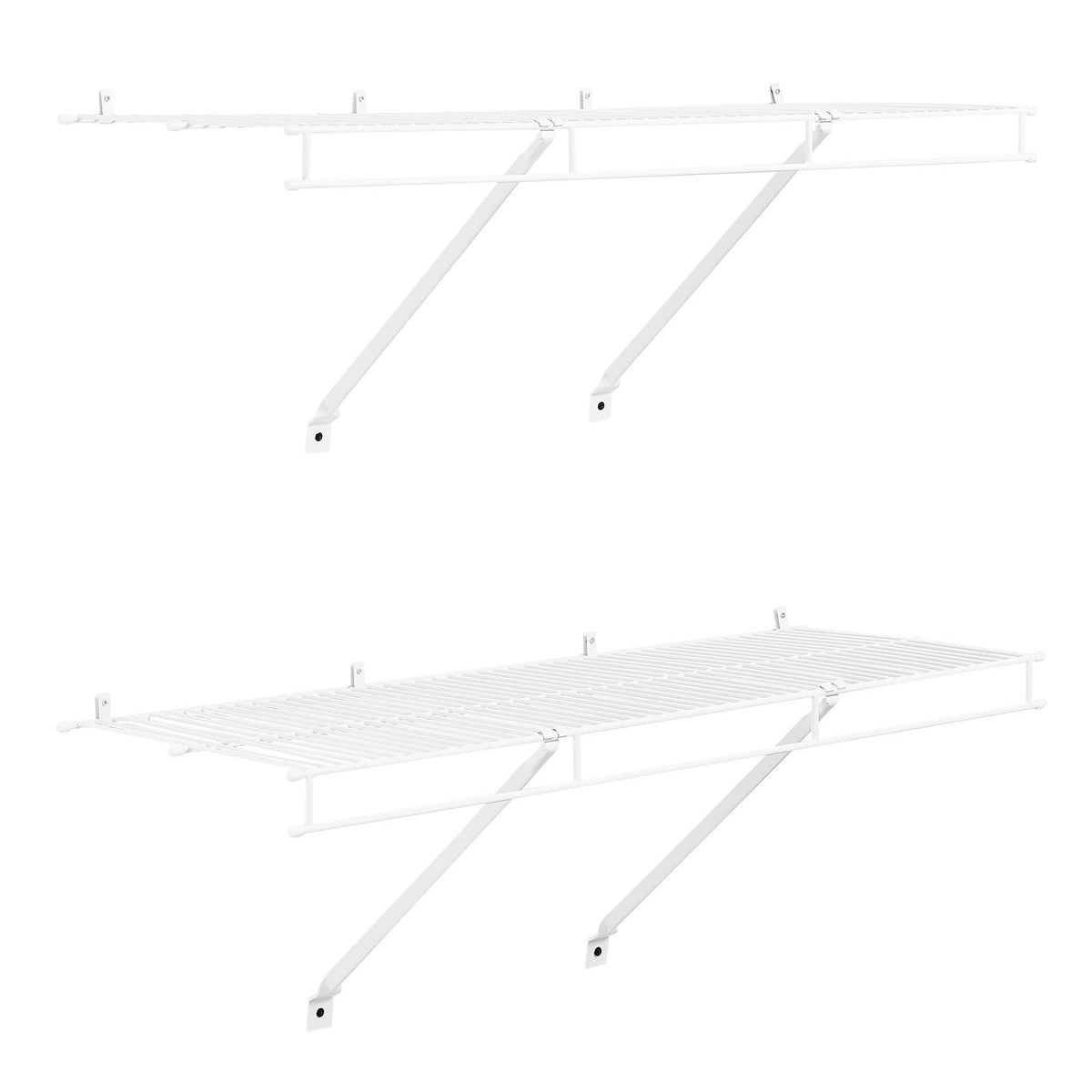 Flexible Wall-Mounted Wire Shelf Kit