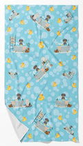 Wirehair Blue and Tan Dachshund Bath Towel