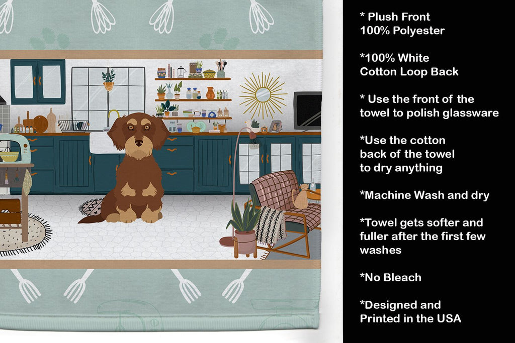 Wirehair Dachshund Master Dog Chef Kitchen Towel