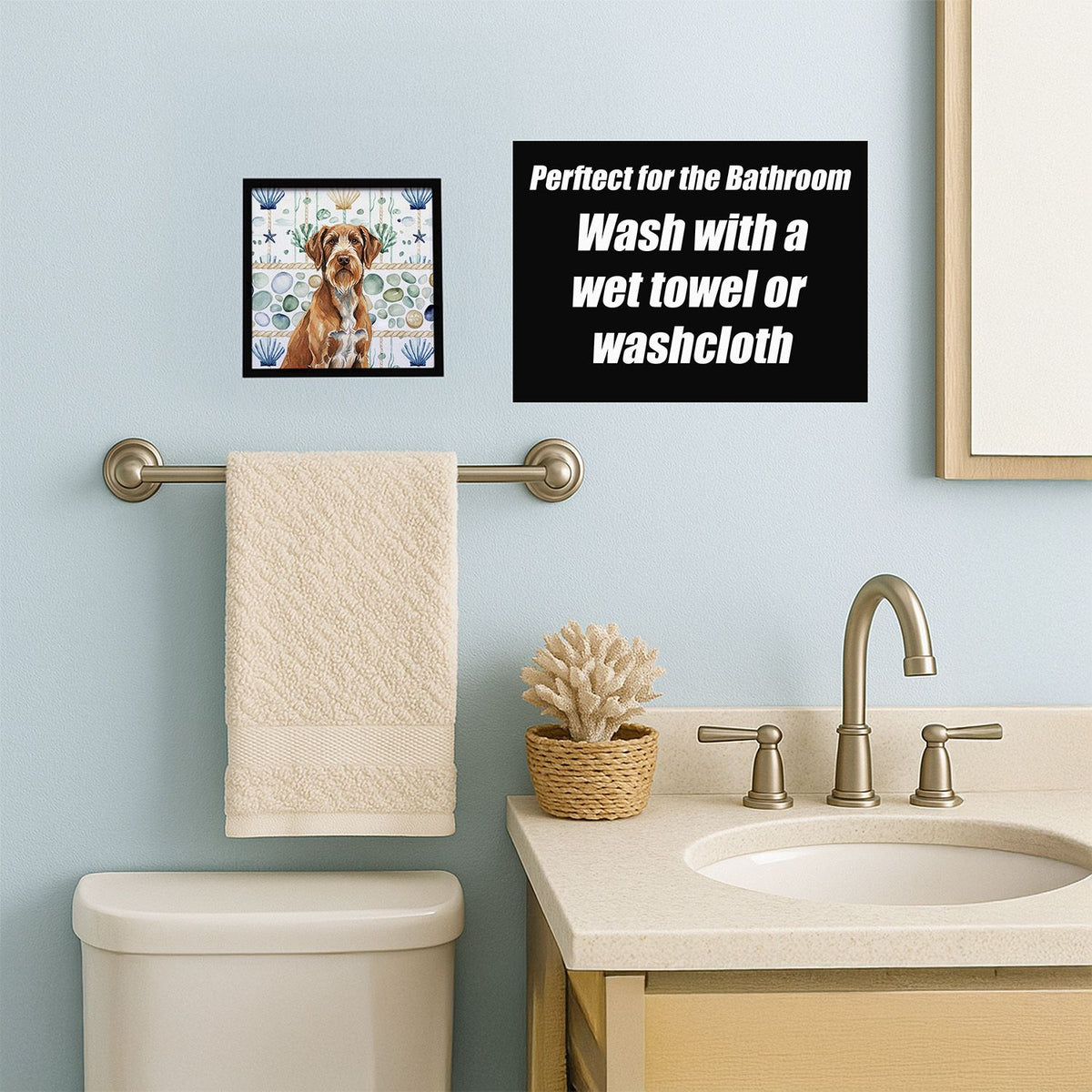 Coastal Wirehaired Pointing Griffon Framed Art