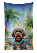 Wirehaired Pointing Griffon Luau Kitchen Towel