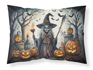 Spooky Witch Halloween Decorative Pillowcase