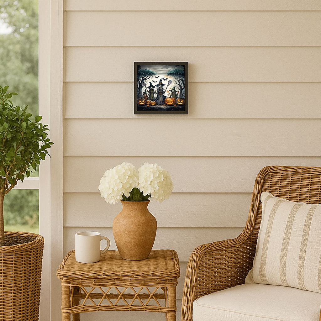 Witches Spooky Halloween Framed Wall Art
