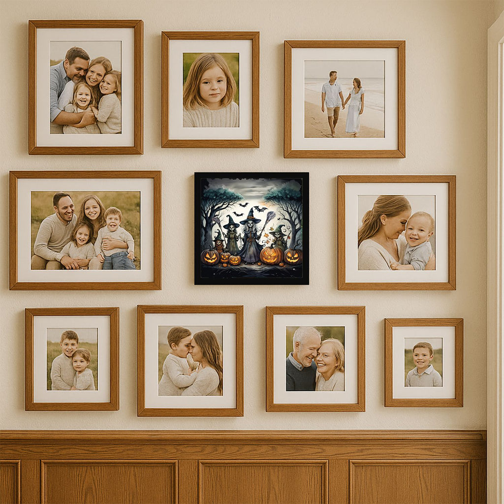 Witches Spooky Halloween Framed Wall Art