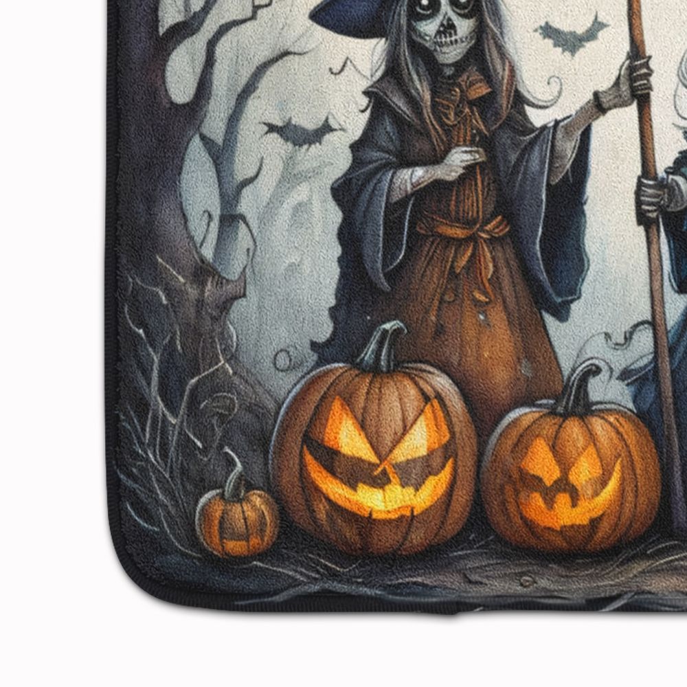 Spooky Witches Halloween Cushioned Kitchen Mat