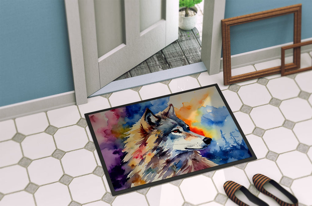 Wolf Artwork Indoor-Outdoor Doormat