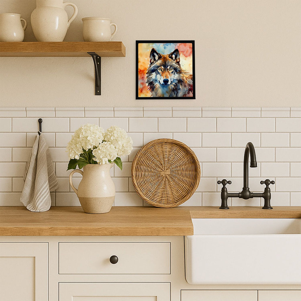Wolves Framed Wall Art With Contemporary Character