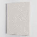 Woman Lines White Modern Figure Wall Art