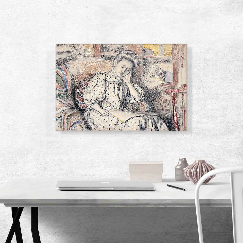 Woman Resting On a Couch Wall Art