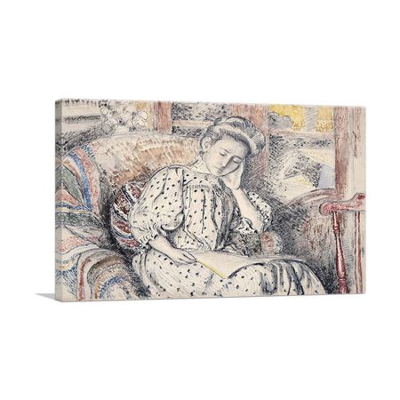 Woman Resting On a Couch Wall Art