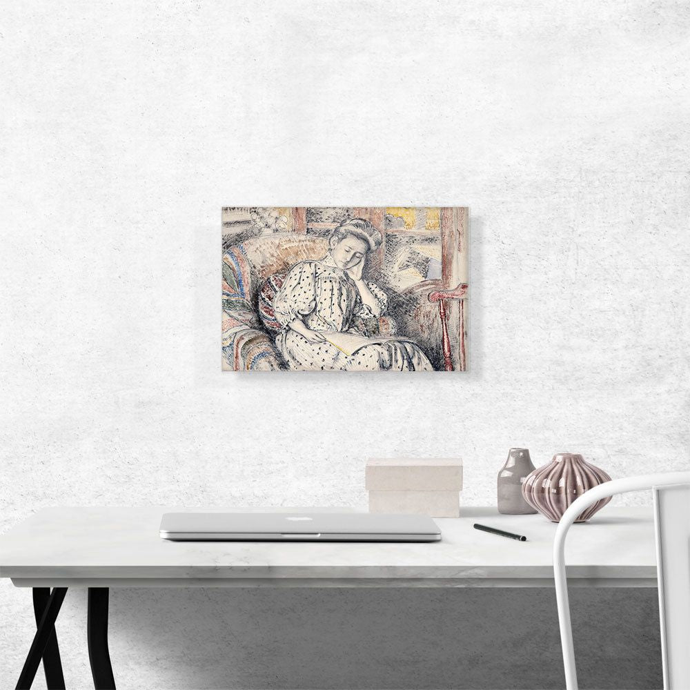 Woman Resting On a Couch Wall Art