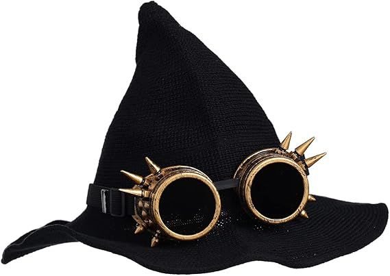 Shapeable Wide-Brim Knitted Witch Hat