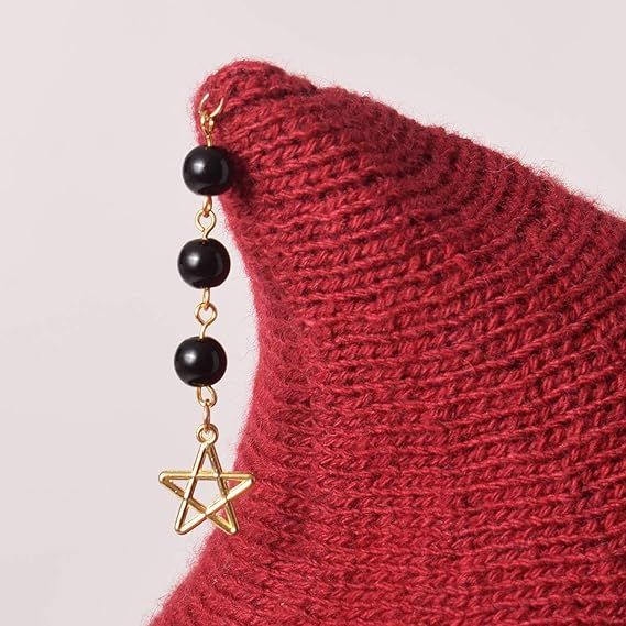 Shapeable Wide-Brim Knitted Witch Hat