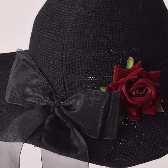 Shapeable Wide-Brim Knitted Witch Hat