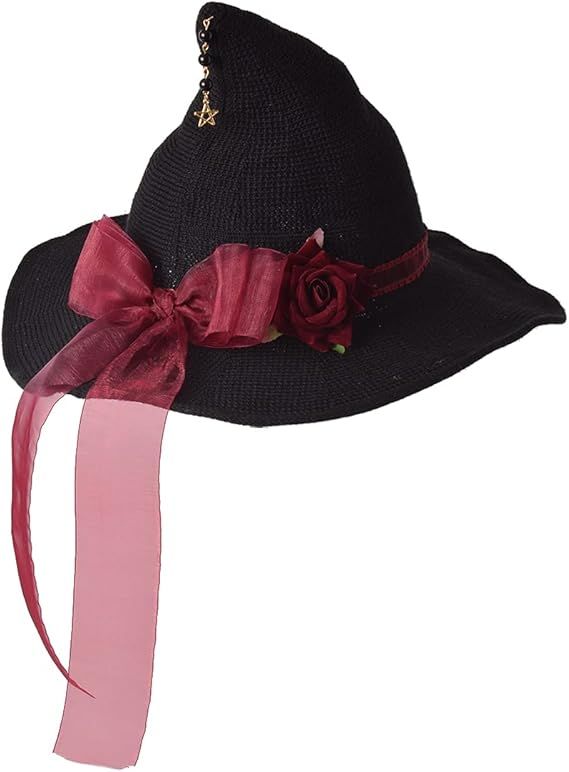 Shapeable Wide-Brim Knitted Witch Hat