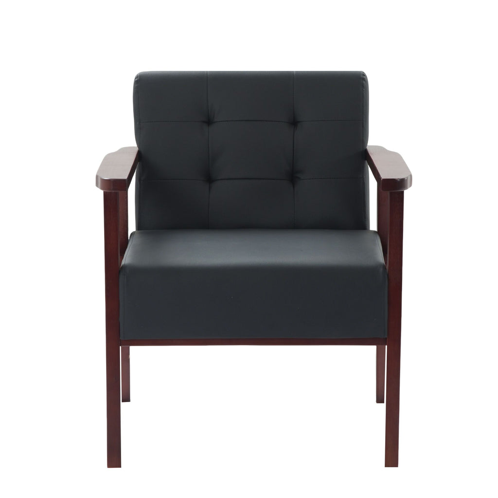 Classic Frame Accent Armchair with Tufted Back