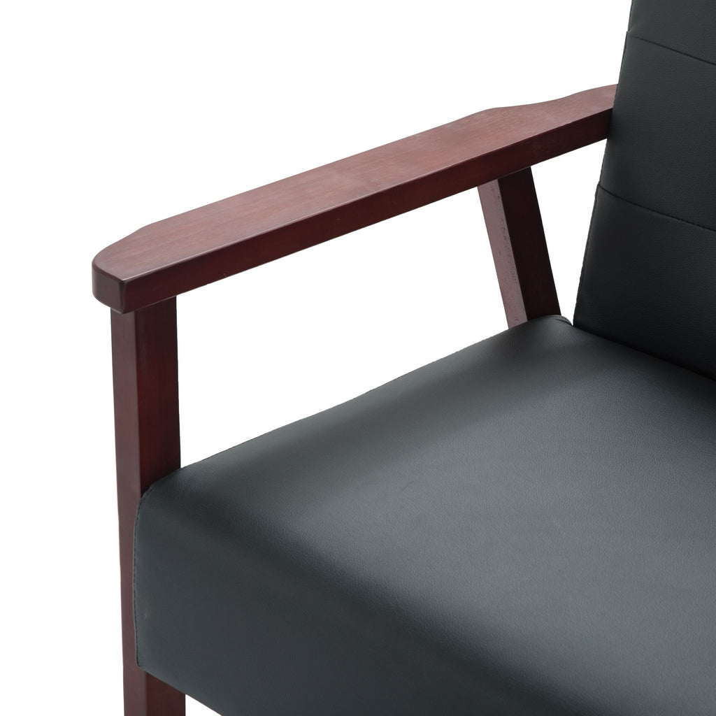 Classic Frame Accent Armchair with Tufted Back