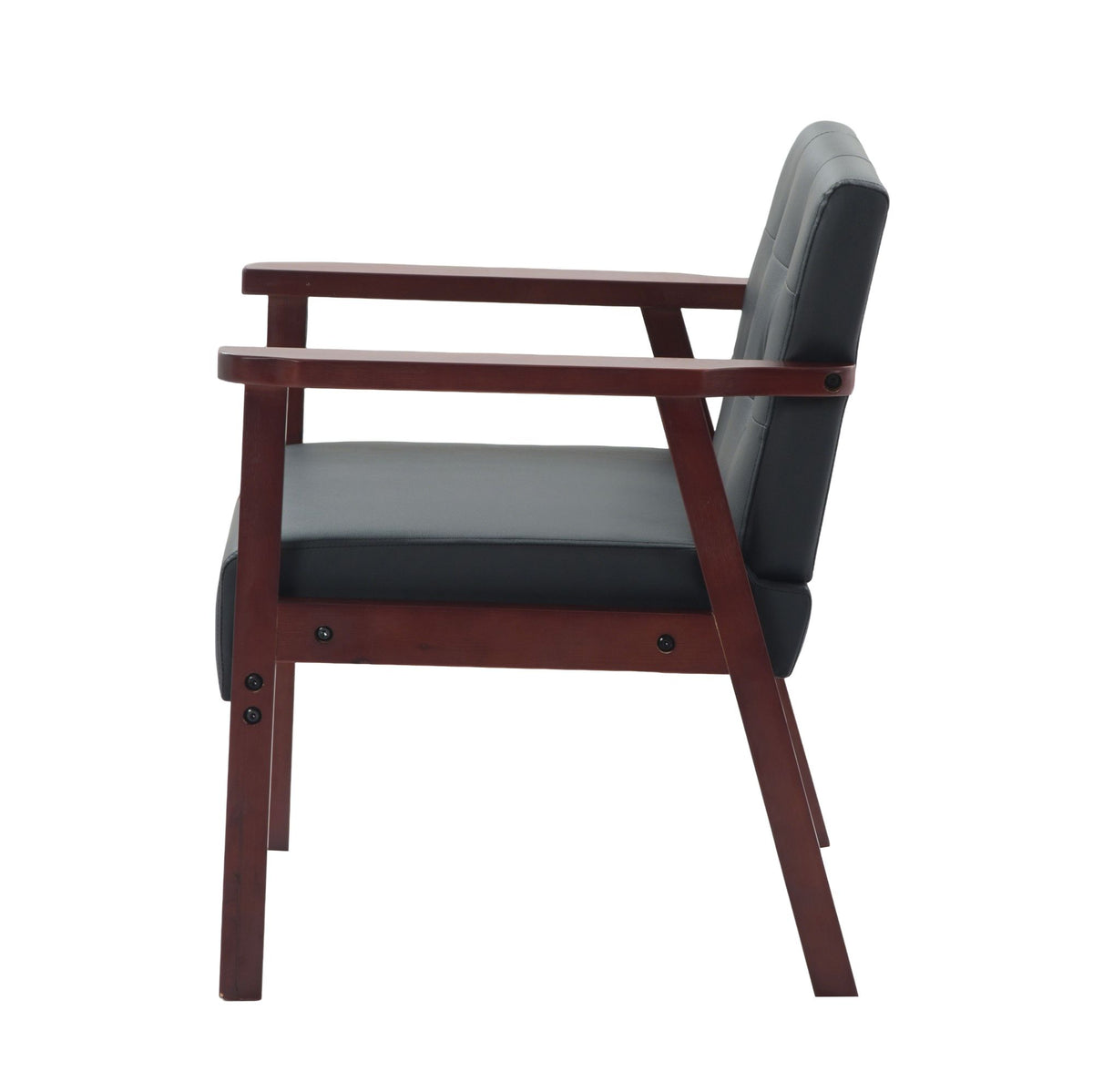 Classic Frame Accent Armchair with Tufted Back