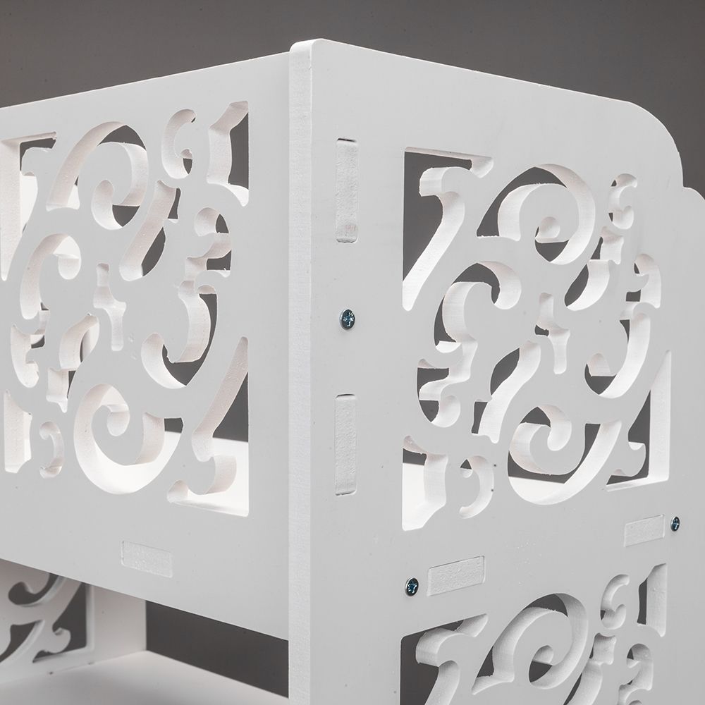 Five-Tier Carved Shoe Rack for Organized Entryway