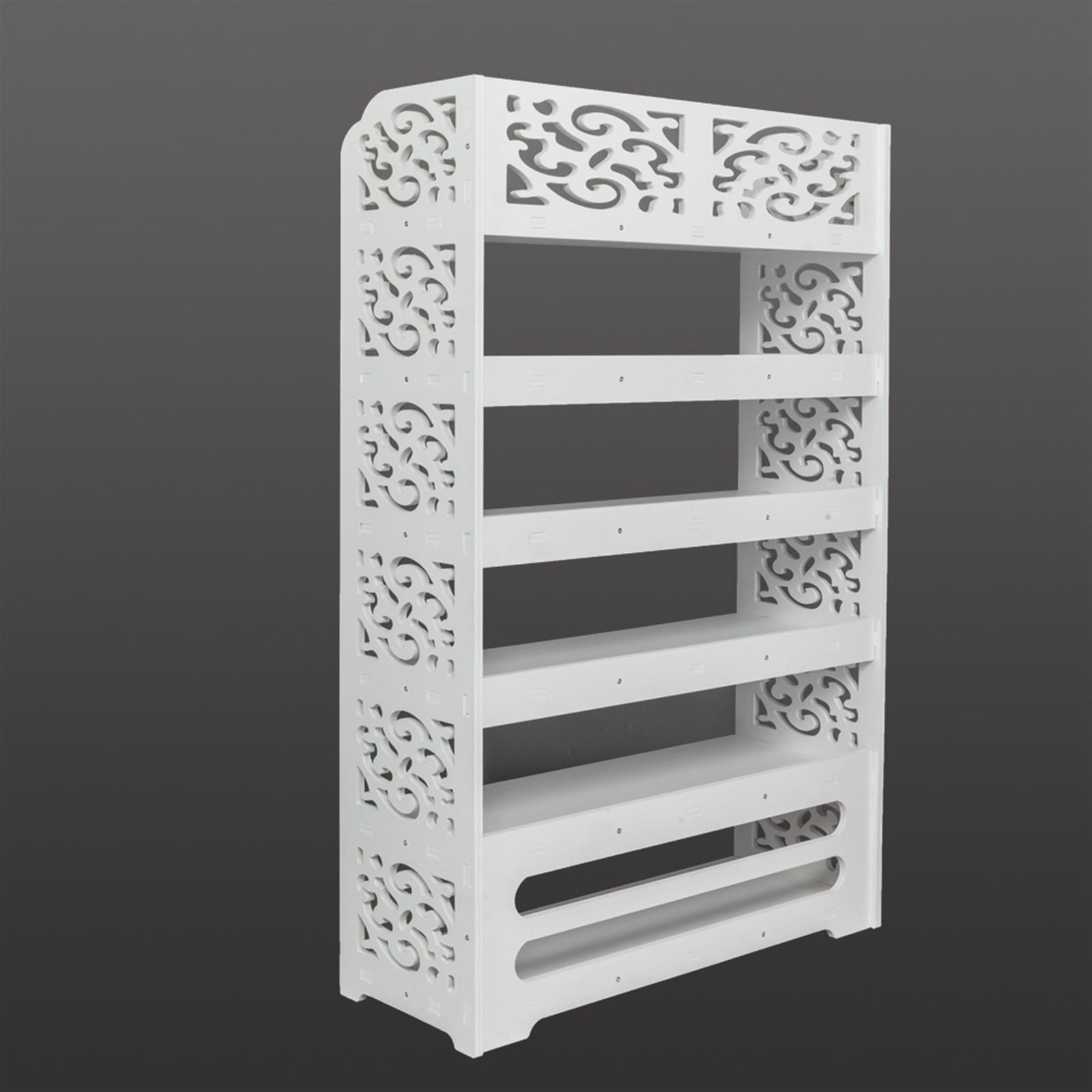 Six-Tier Shoe Rack with Hollow Design for Entryway Organization