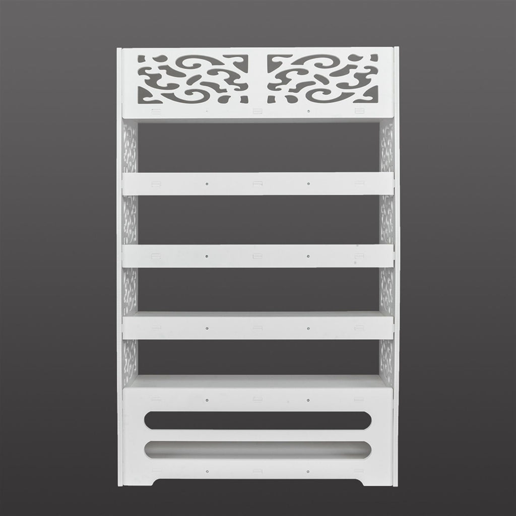 Six-Tier Shoe Rack with Hollow Design for Entryway Organization