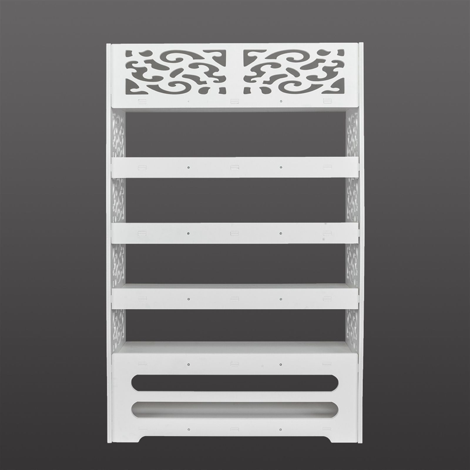 Six-Tier Shoe Rack with Hollow Design for Entryway Organization