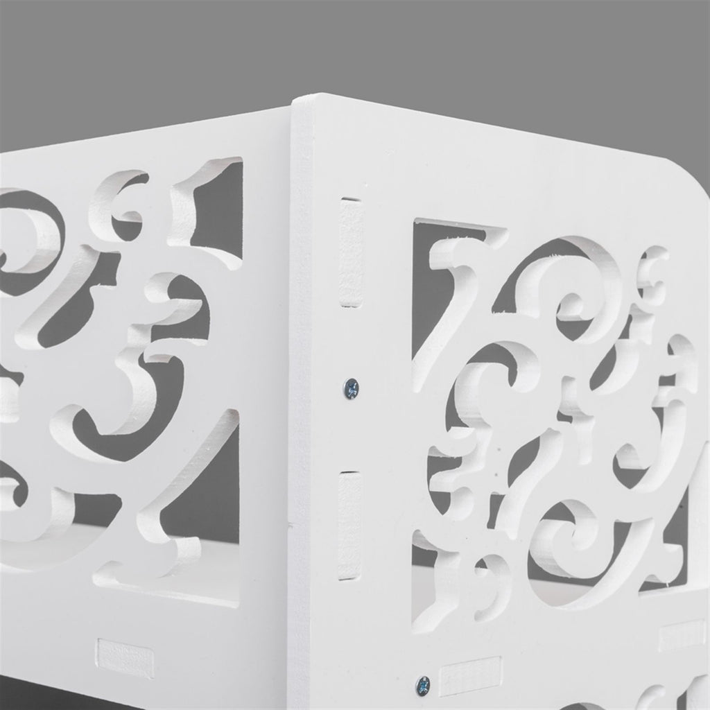 Six-Tier Shoe Rack with Hollow Design for Entryway Organization