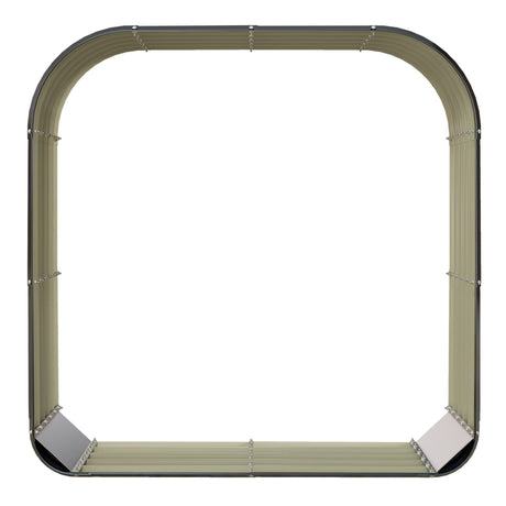 Firewood Storage Rack with Protective Edge and Wraparound Cover