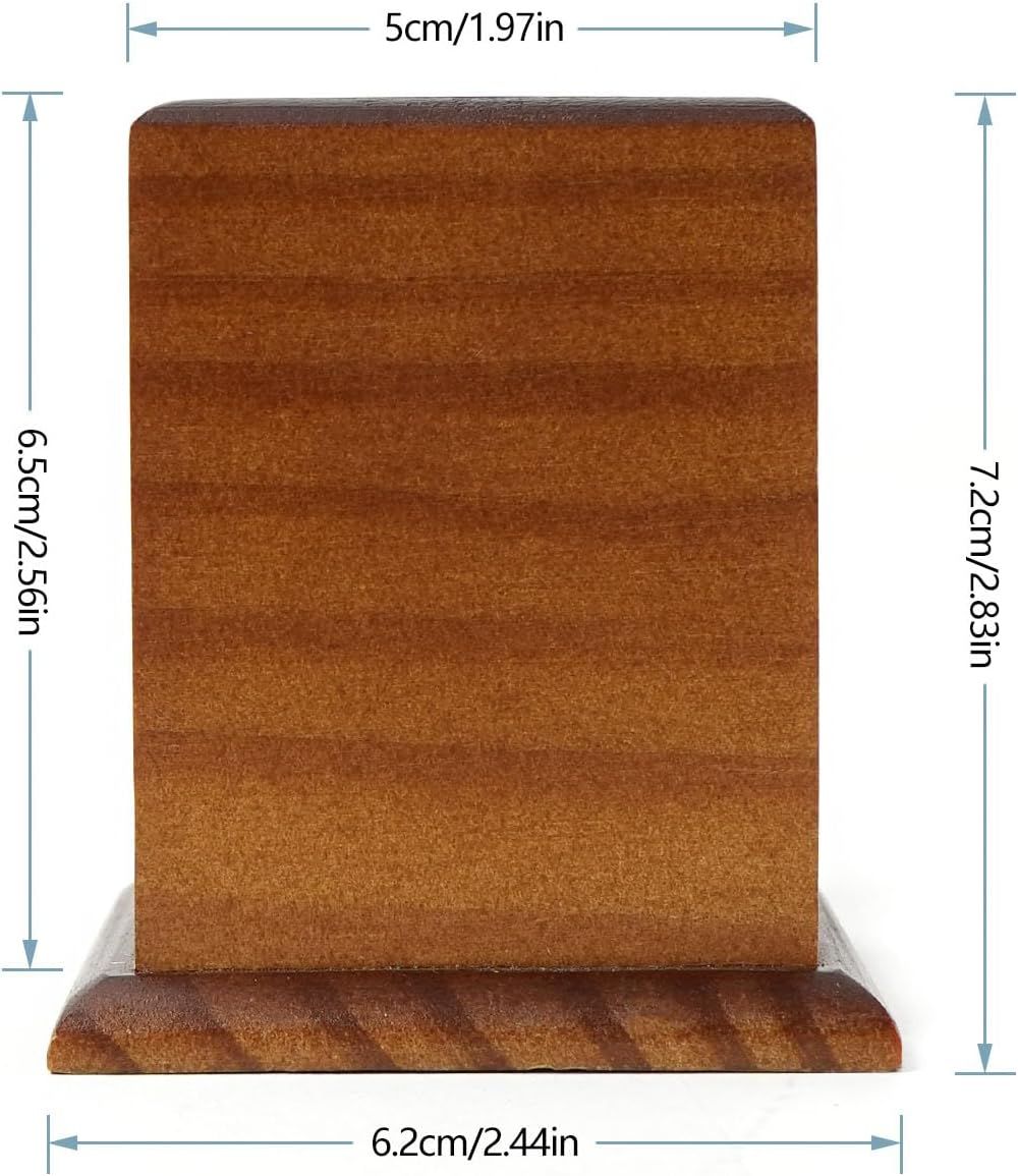 Square Wood Toothpick Holder for Kitchen Countertop