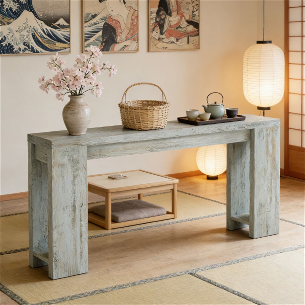 Classic Farmhouse Console Table – Wide for Entryway, Living Room, or Foyer