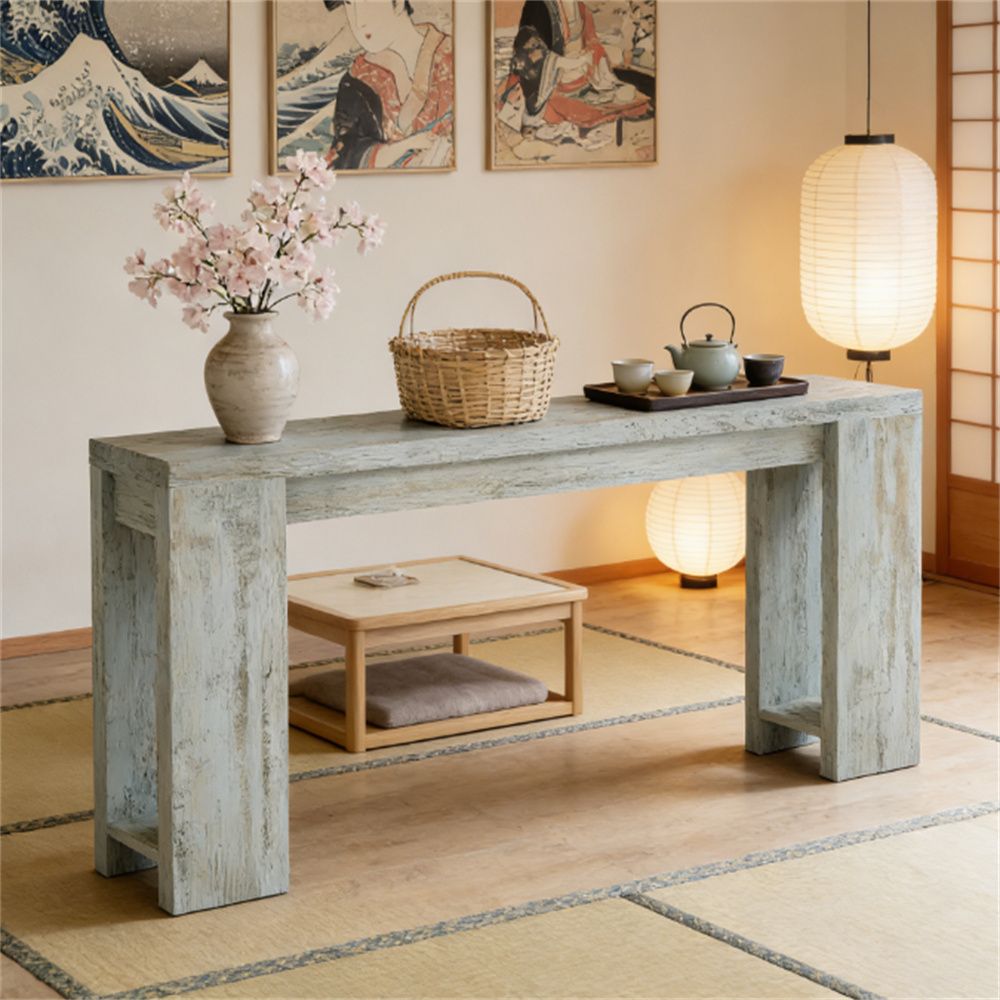Classic Farmhouse Console Table – Wide for Entryway, Living Room, or Foyer