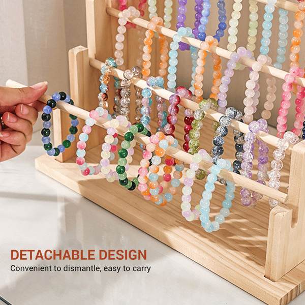 Tiered Jewelry Display Stand for Necklaces, Bracelets, and Earrings