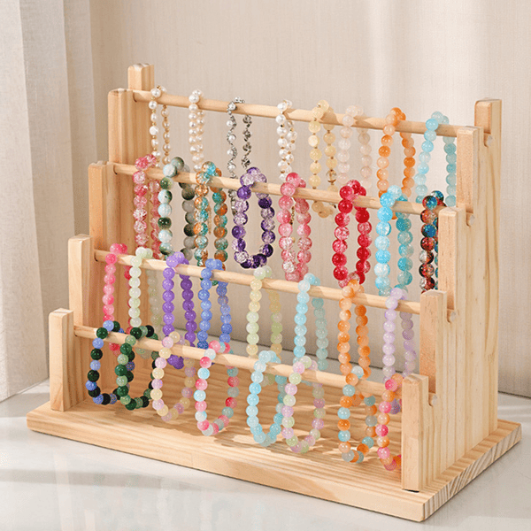 Tiered Jewelry Display Stand for Necklaces, Bracelets, and Earrings