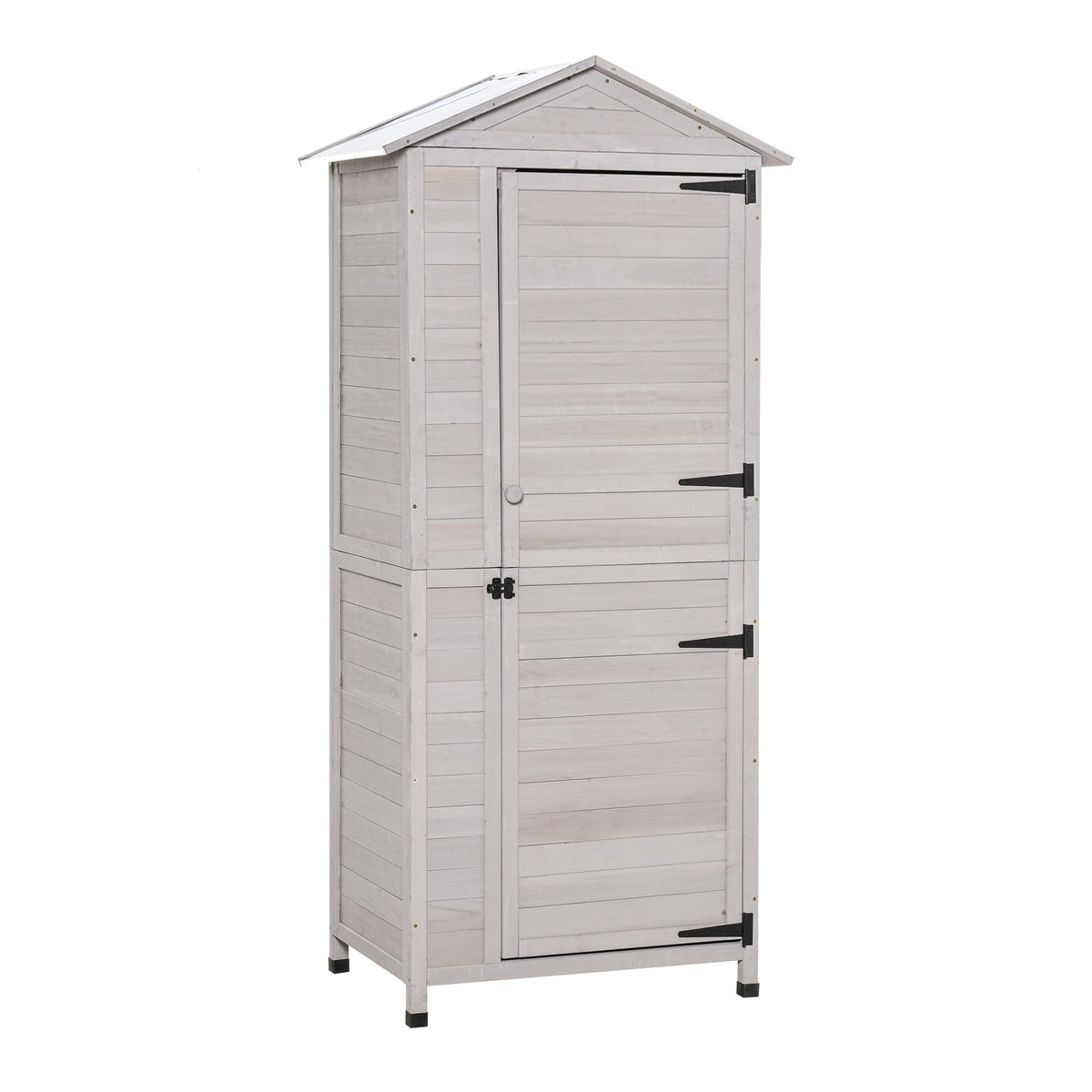 Lockable Garden Storage Shed with Sloped Roof and Handle