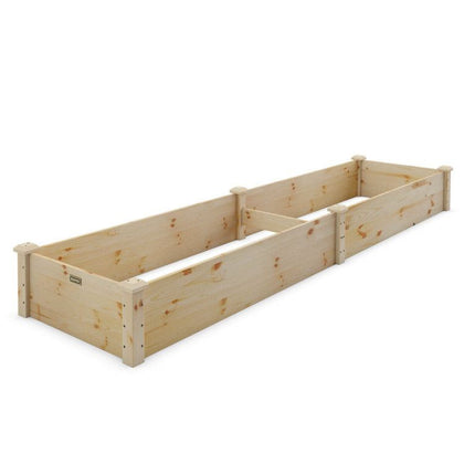 Wooden Raised Garden Bed for Vegetables, Flowers & Fruit – Natural Fir Wood