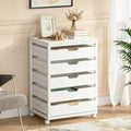 Rustic Industrial Mobile Drawer Cabinet
